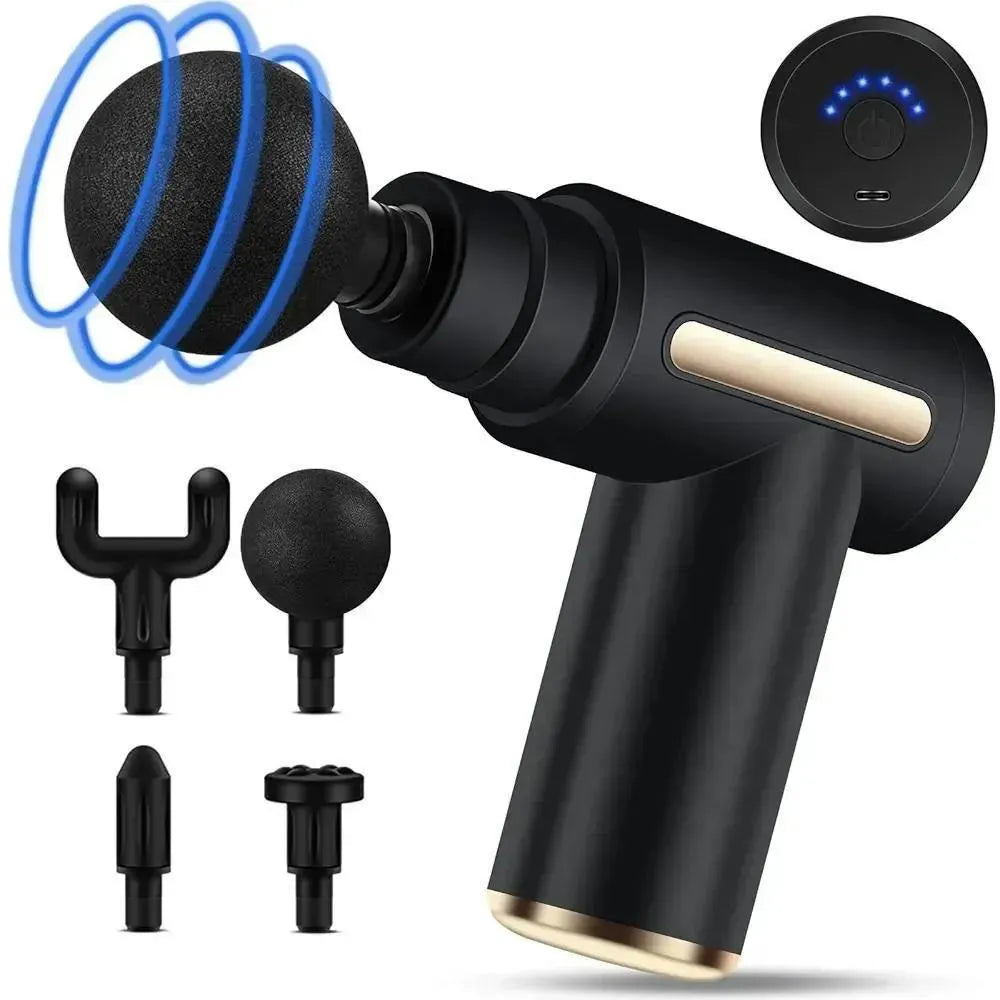 Deep Tissue Massage Gun Pro Muscle Relief (4 Heads)